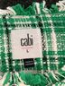 CAbi 100% Cotton Plaid Green C Abi Jacket Size L - photo 5
