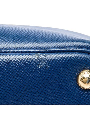 Prada Large Canapa and Saffiano Double Satchel (view 2)