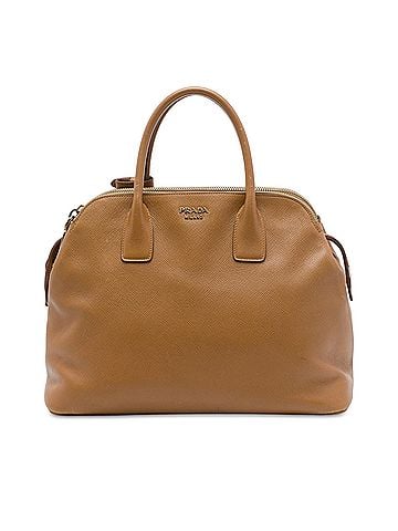 Prada Saffiano Triple Zip Dome Tote (view 1)