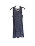 Apt. 9 Print Black Blue White Casual Dress Size L - photo 1