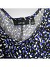 Apt. 9 Print Black Blue White Casual Dress Size L - photo 3