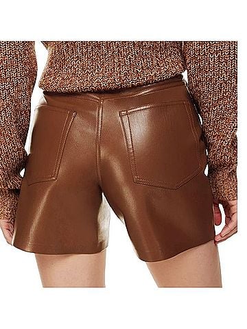 Aritzia Nocturne Faux Leather Shorts (view 2)