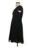 Cache 100% Silk Solid Black Cache Cocktail Dress Size 4 - photo 4