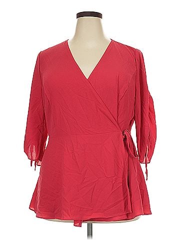 City Chic City Chic 3/4 Sleeve Blouse (view 1)