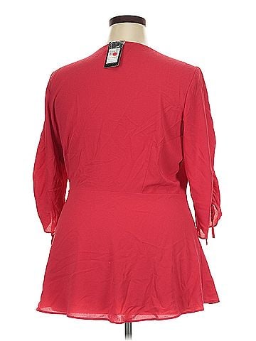 City Chic City Chic 3/4 Sleeve Blouse (view 2)