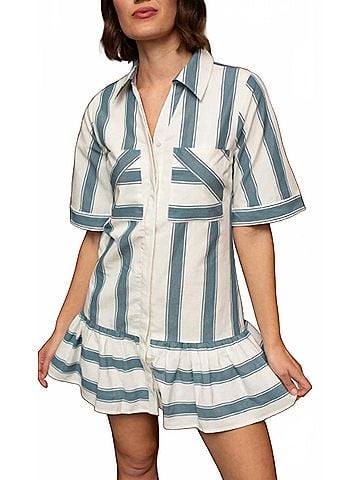 Anna Cate Summer Dress in Dublin Stripe (view 2)