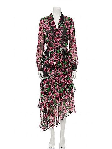 Elliatt Estelle Maxi Dress in Black Multi (view 1)