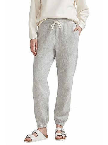 Eddie Bauer Vintage Soft Relaxed Fit Jogger Sweatpants - Plus in Heathered Gray (view 2)
