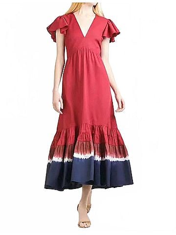 Sachin + Babi Paloma Maxi Dress in Red (view 2)