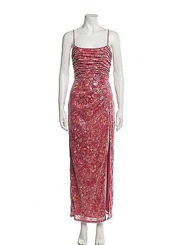 Hutch Luxe Gown in Fuchsia Shibori Floral (view 1)