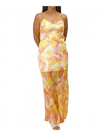 Generation Love The Marcella Maxi Dress in Prisim Yellow (view 2)