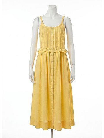 Sea New York Alberte Solid Tank Dress in Yellow (view 1)