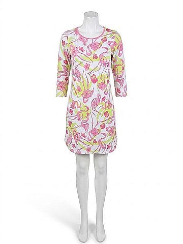 AnaClare Flamingo Sweet Tea Dress in Pink (view 1)
