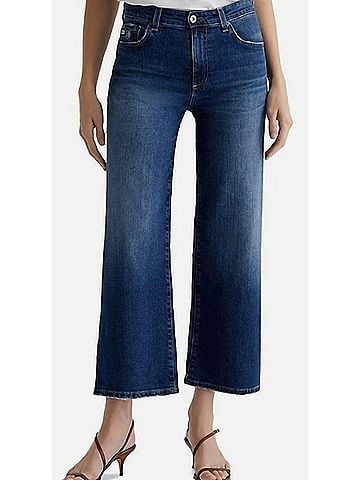 AG Jeans Saige Wide Leg Crop Jean in Denim (view 2)