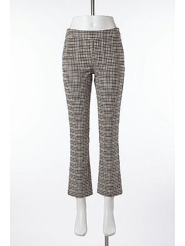 Avenue Montaigne Leo Cropped Flare Pants in Check (view 2)