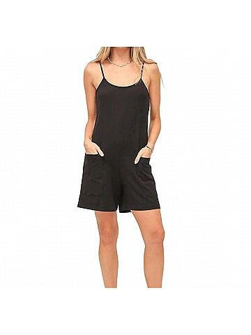 Electric & Rose Kit Romper in Black (view 2)