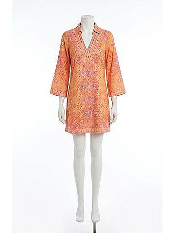 Hale Bob Zella Jersey Dress in Orange (view 1)