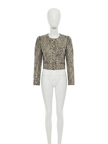 Generation Love Charlotte Tweed Jacket in Gold Multi (view 1)