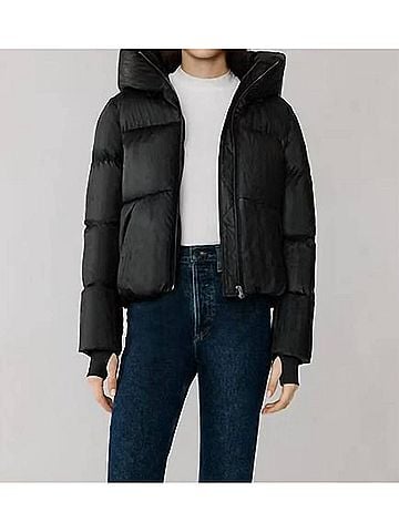 Soia & Kyo Iroh Puffer Jacket in Black (view 2)