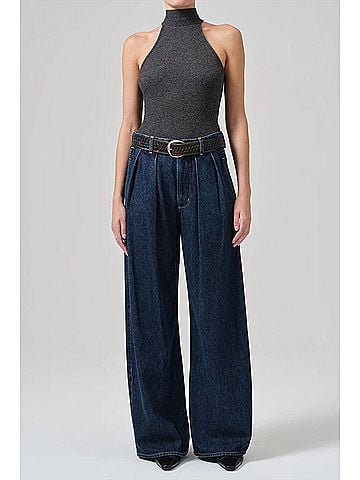 Citizens of Humanity Petra Pleated Trouser Jean in Eden (view 2)