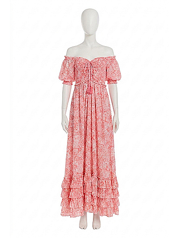 Allison Sienna Maxi Dress in Pink Rose (view 1)