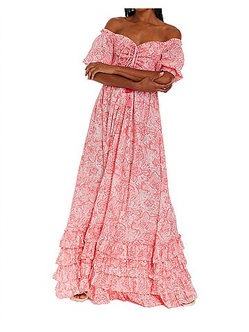Allison Sienna Maxi Dress in Pink Rose (view 2)