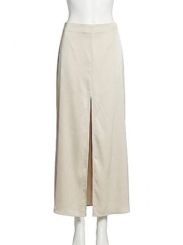 Astr Women's Vitella Skirt in Ecru (view 1)