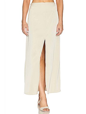 Astr Women's Vitella Skirt in Ecru (view 2)