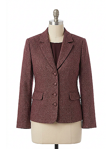 Molly Bracken The Tweed Blazer in Red (view 1)