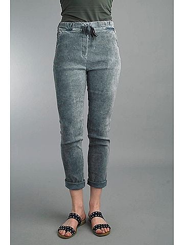 Tempo Paris Jogger Pants in Blue Denim (view 2)