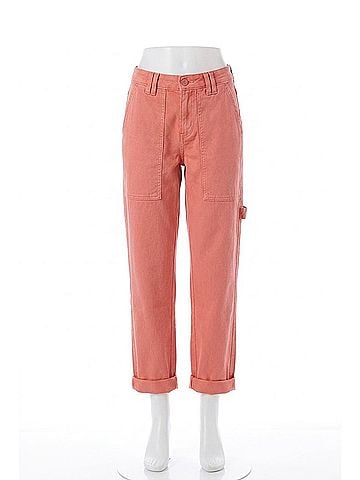 Tribal Stretch Utility Ankle Pants in Pink (view 1)