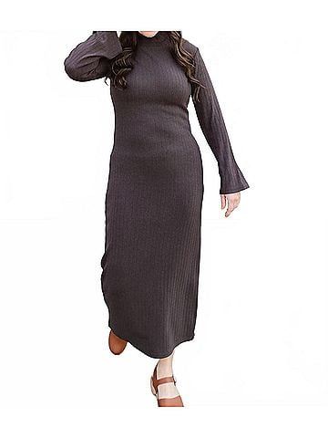 Mikarose Boston Maxi Dress in Brown (view 2)