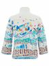 Dolcezza Graphic White Women's Knit Jacket in White Size L - photo 3