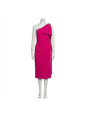 Sachin + Babi Miranda One-Shoulder Sash Midi Dress in Passion Fruit (view 1)