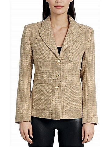 Love Token Peyton Blazer in Gold (view 2)