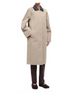 STAUD Solid Brown Jonah Long Jacket in Riverstone Size XS - photo 3