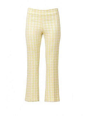 Avenue Montaigne Leo Flare Cut Pants in Grid Check (view 1)