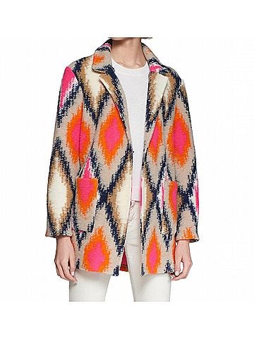 Vilagallo Dora Jacket in Ikat Lana Punto (view 2)