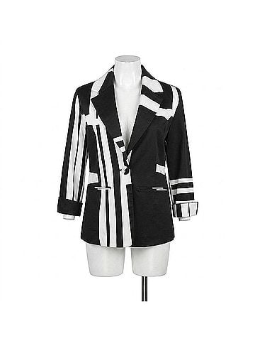 Berek Women's Modern Blazer in Black/ White (view 1)