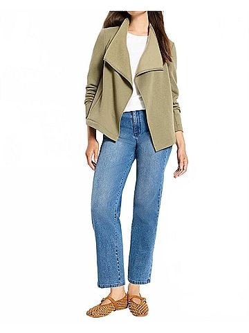 Nic + Zoe Lounge Around Blazer in Olivewood (view 2)
