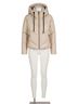 Love Token Brown Puffer Jacket in Beige Size L - photo 1