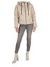 Love Token Brown Puffer Jacket in Beige Size XL - photo 2