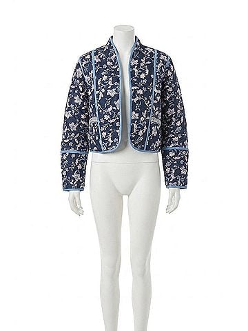 John & Jenn Marion Reversible Jacket in Iris Vine (view 1)
