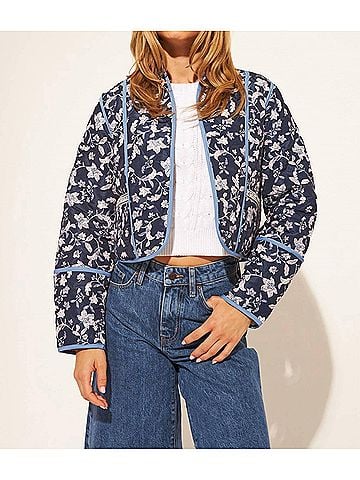 John & Jenn Marion Reversible Jacket in Iris Vine (view 2)