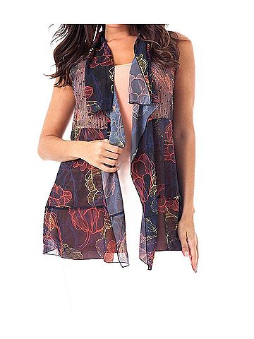 Angel Coral Reef Vest in Denim Multi (view 2)