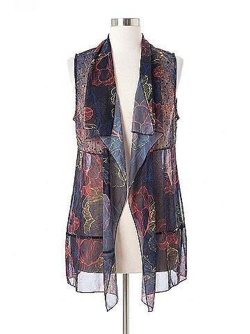 Angel Coral Reef Vest in Denim Multi (view 1)