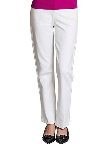 Tyler Boe Maddie Ponte Pants in Ivory (view 2)