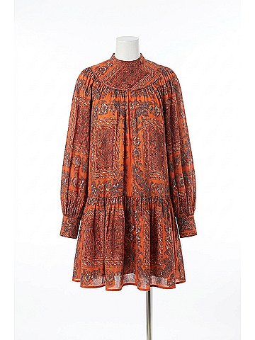 Ulla Johnson Women's Ria Mini Dress in Clementine (view 1)
