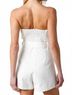 Olivaceous Solid White Stella Strapless Romper in White Size S - photo 4
