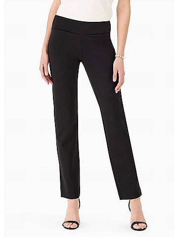Nic + Zoe Ponte Pocket Pants in Black (view 2)